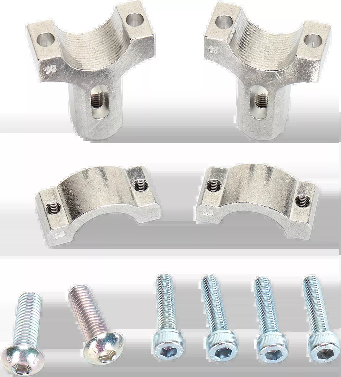 Moose Offroad 1-1/8″ Mount Clamps for Aluminum Handguards – Silver-50-014S