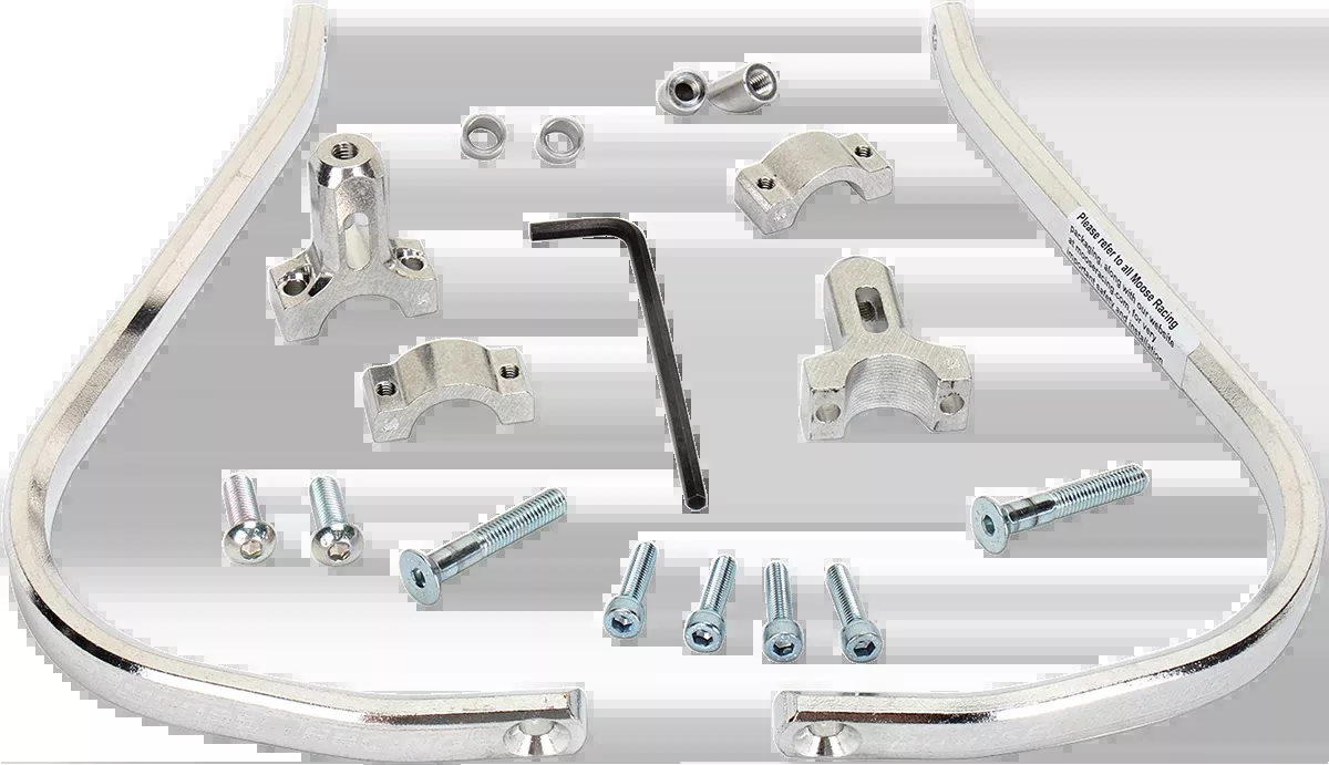 Moose Offroad Aluminum Handguards - 1-1/8" - Silver-50-4014S