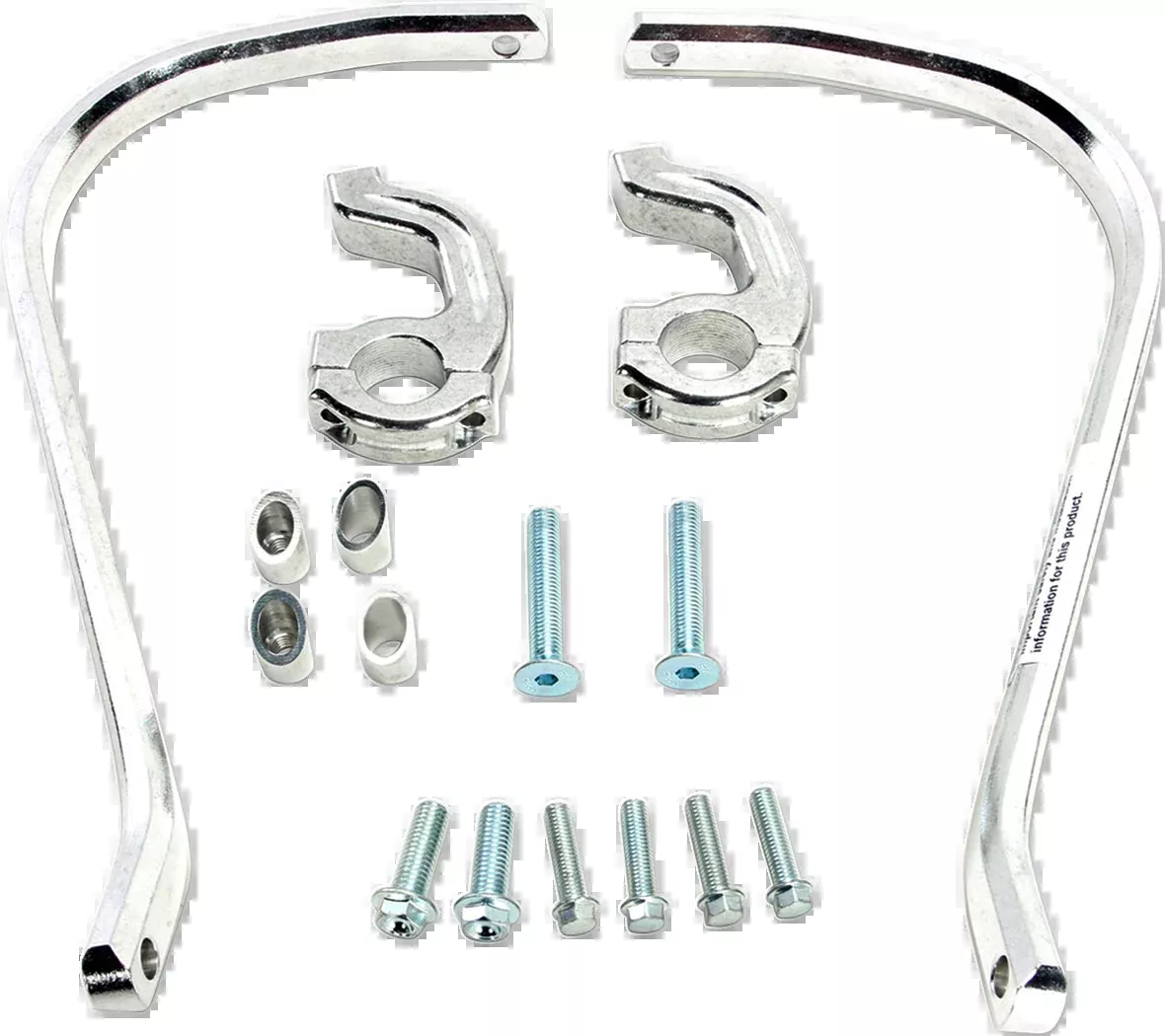 Moose Offroad Contour Handguards - 1-1/8" - Silver-50-5214S