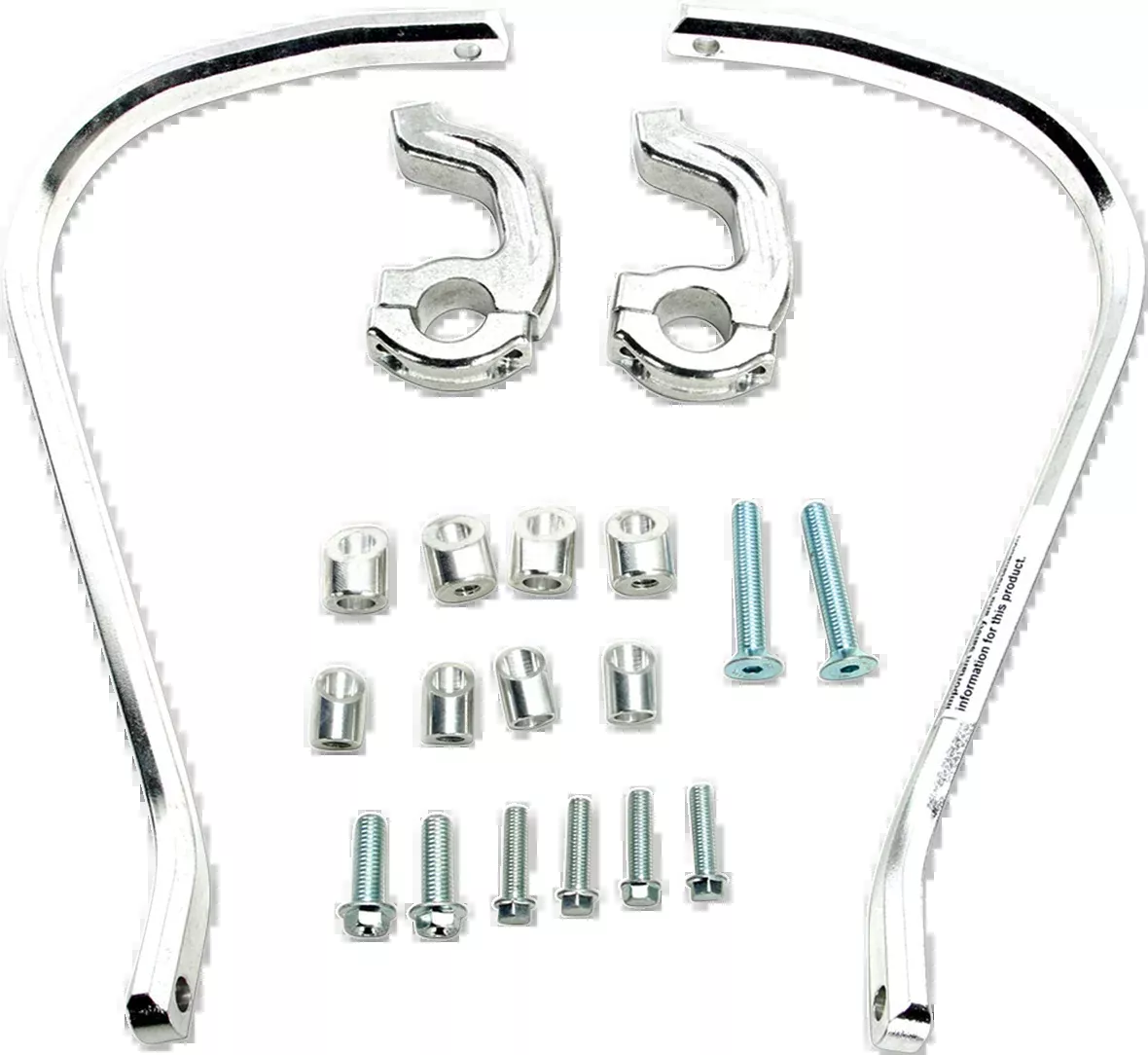 Moose Offroad Contour Handguards - 7/8" - Silver-50-5232S