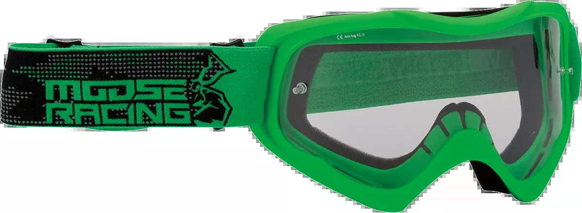 Moose Qualifier Agroid Green Motorcycle Riding Dirt Bike Racing Goggles MX