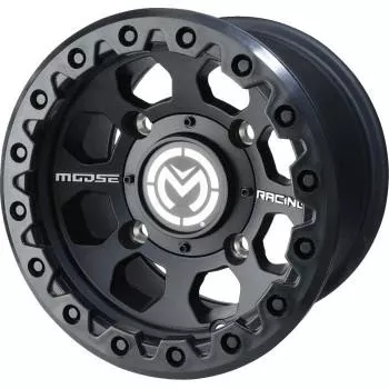 Moose Utility 23X Series Rear ATV/UTV Wheel - 12x8 - 4/136 - 4+4 - Black