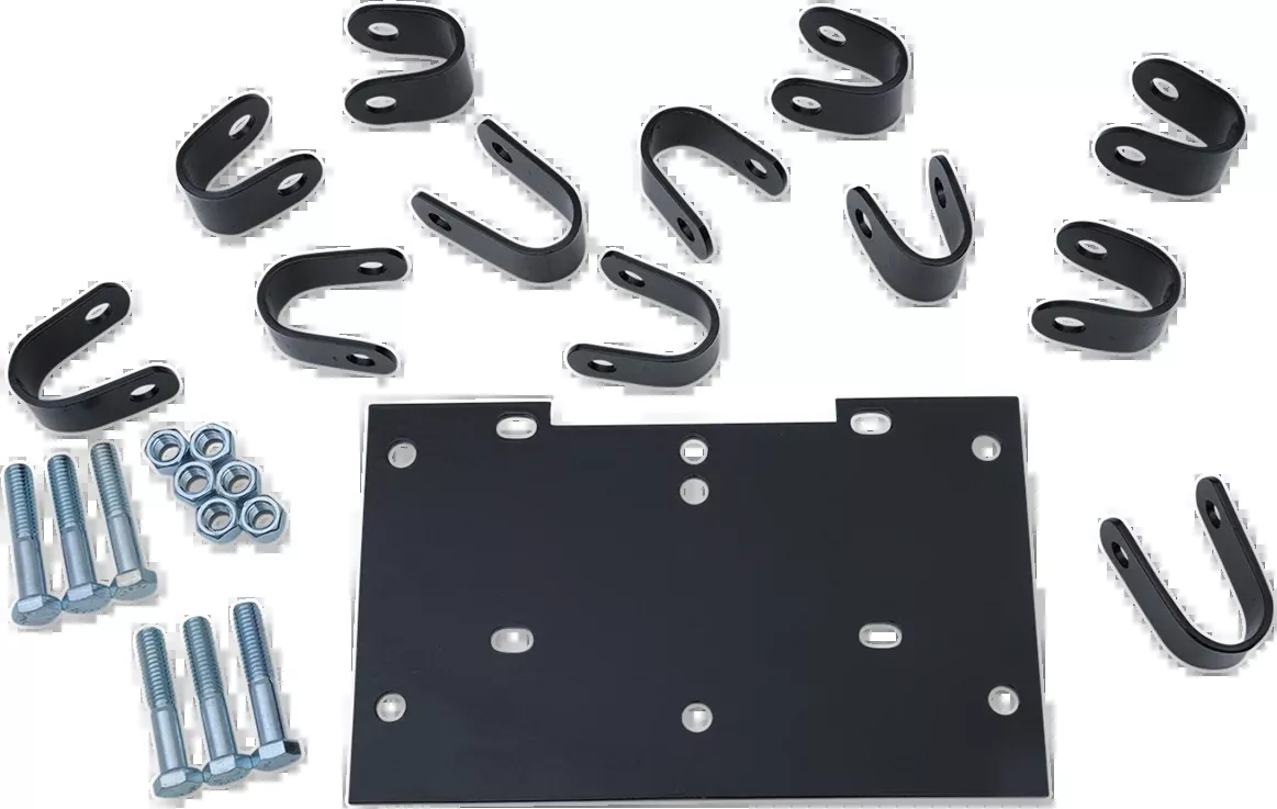 Moose Utility Black ATV Front Winch Mount 2004-2016 Honda TRX250 Recon ES 4x2