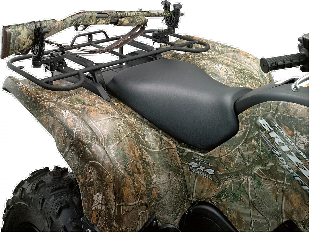 Moose Utility Black Rear ATV Single FlexGrip Pro Hunting Shooting Gun Rack