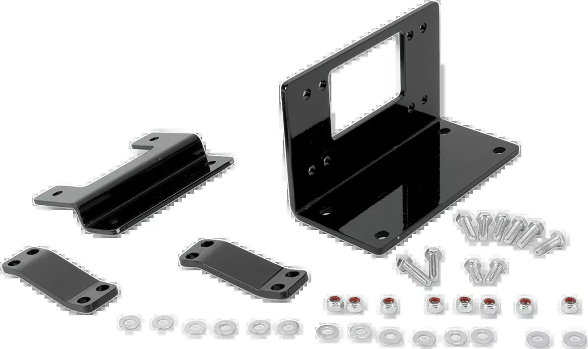 Moose Utility Black UTV Front Winch Mounting Kit for 2008-13 Kawasaki KRF Teryx