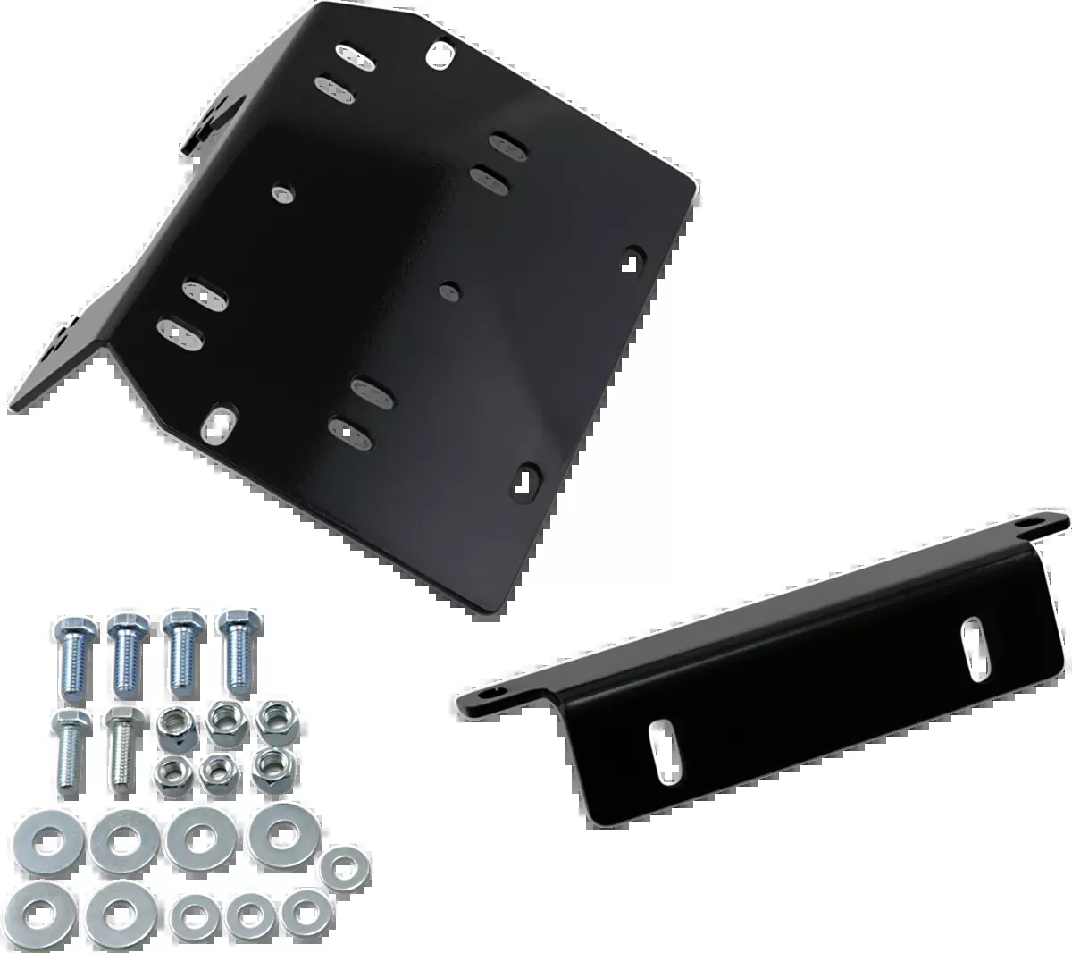 Moose Utility Black UTV Front Winch Mounting Kit for 2009-2023 Kawasaki KAF Mule