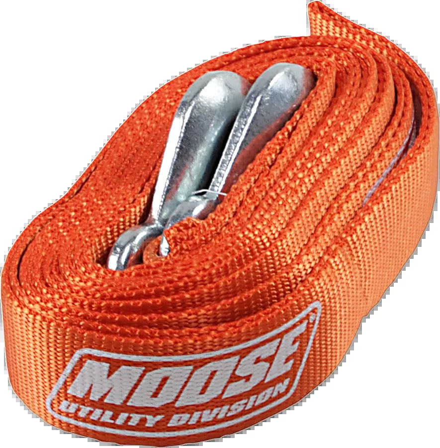 Moose Utility Orange 15' Universal ATV UTV 10,000-lb Heavy Duty Tow Strap