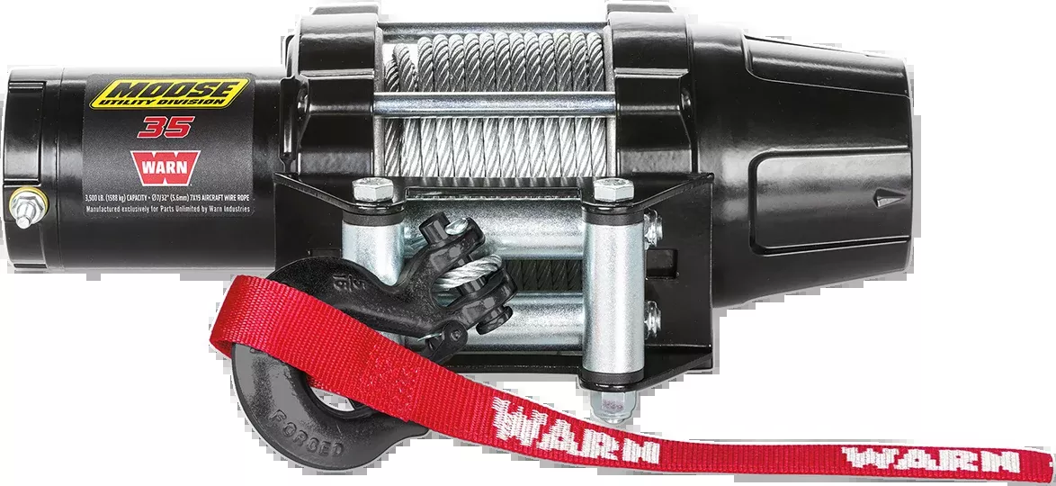 Moose Utility Snow 3500LB Offroad ATV UTV Side by Side Synthetic Rope Winch