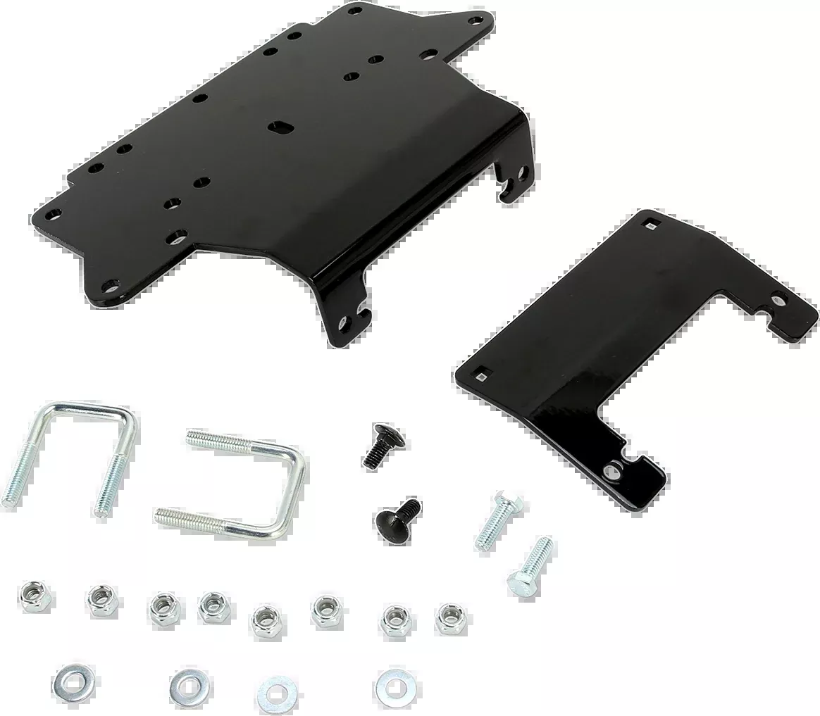 Moose Utility UTV Black Front Winch Mount Kit for 2015-2023 Honda Pioneer 500