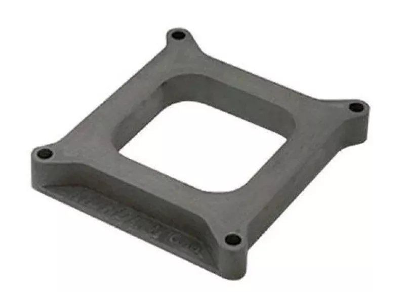 Moroso 4150/4160 Carburetor Spacer - 3.62in ID - Open Plenum - 1in - Plastic
