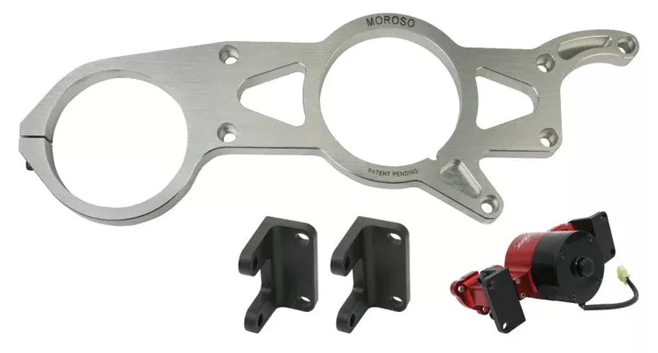 Moroso Alternator & Vacuum Pump Mount – CSR (Early) Water Pump – 93mm Alternator fits Ford Small Block