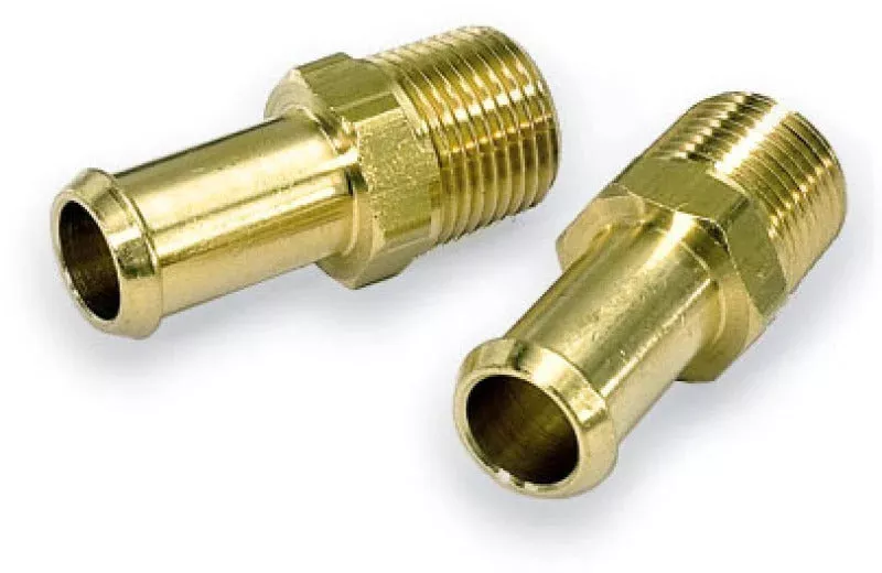 Moroso Fuel Hose Fitting – 3/8in NPT to 1/2in Hose – Brass – Single