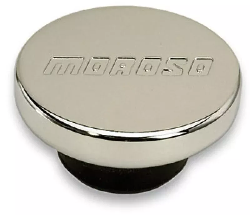 Moroso Oil Filler Cap – 1.22in Diameter – Push-In Type – Chrome Plated