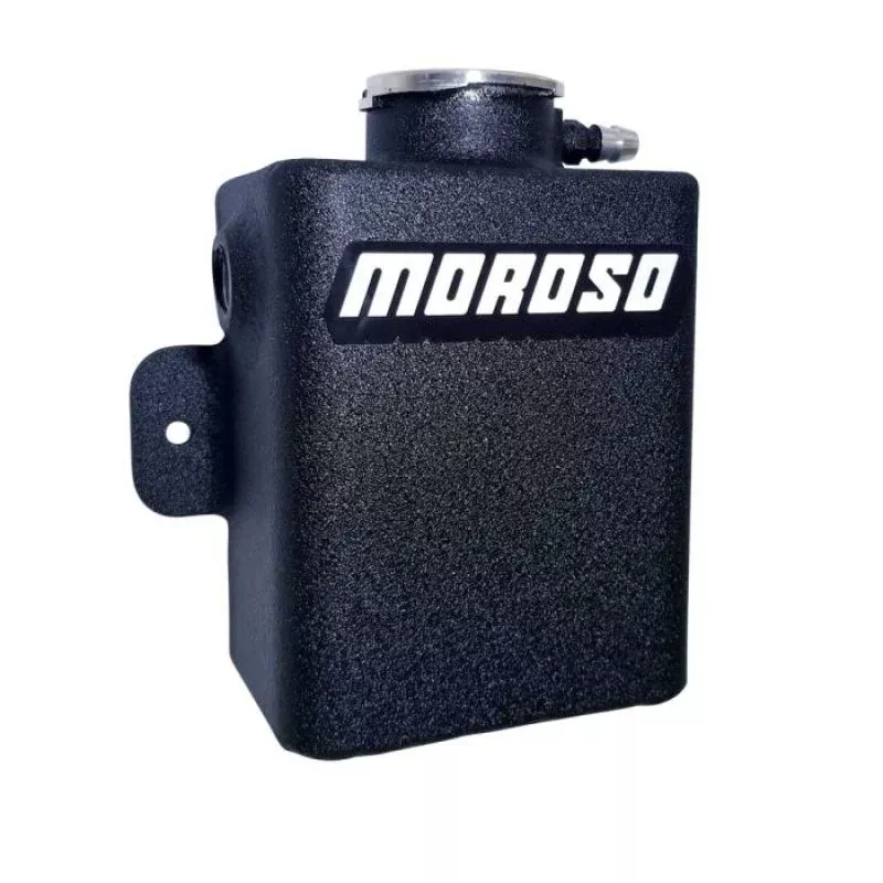 Moroso Universal 1.25qt Coolant Expansion Tank – Black Powder Coat