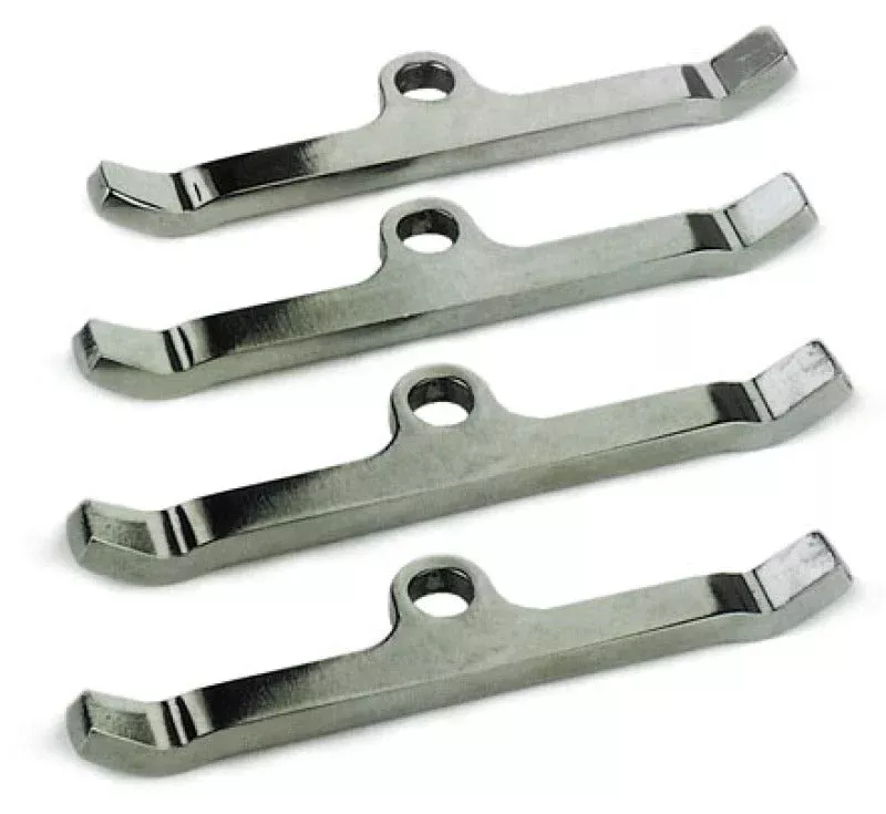 Moroso Valve Cover Hold Downs - Steel - Chrome Plated - Set of 4 fits Ford