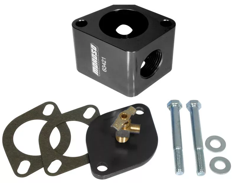 Moroso Waterneck Bleeder Kit – Billet Aluminum fits Chevrolet