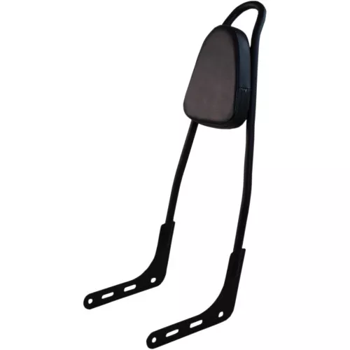 Motherwell One-Piece Sissy Bar with Pad for 2018-2020 Harley Softail - Matte Black
