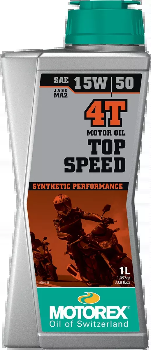 Motorex Top Speed Synthetic 4T Engine Oil – 15w-50 – 1L
