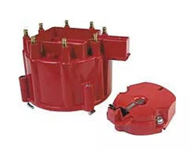 MSD 8416 Distributor Cap and Rotor HEI, Red for Chevrolet 350 V8