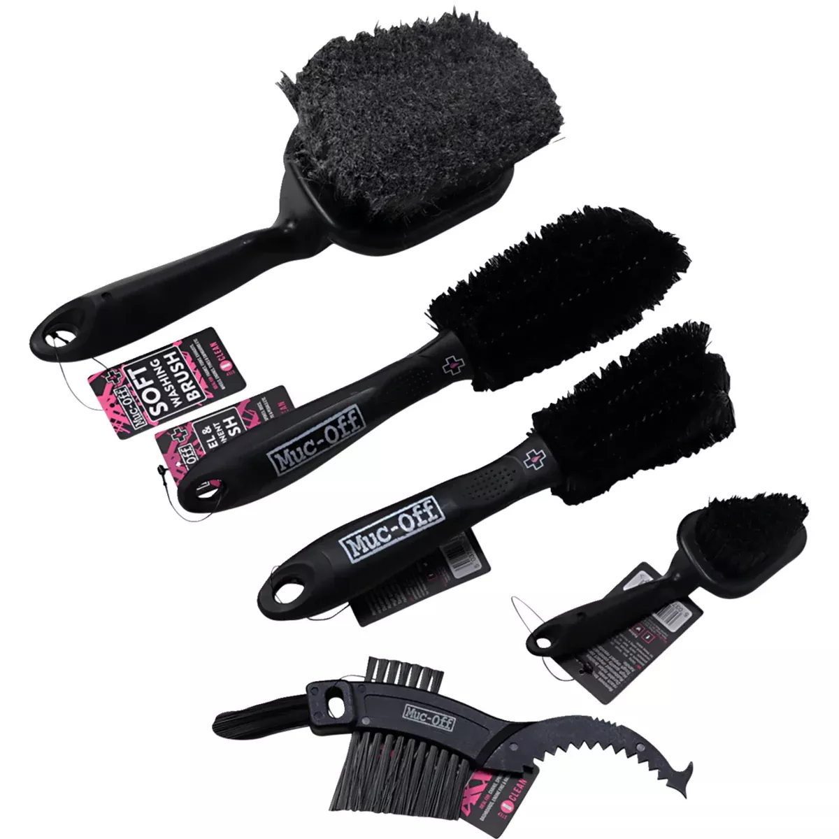 MUC-OFF 3850-0321 206 5-Piece Brush Set Premium Brush Kit - 5-Brush Set