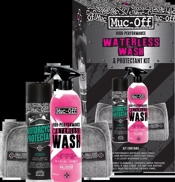 Muc-Off USA Motorcycle Waterless Wash & Protectant Kit