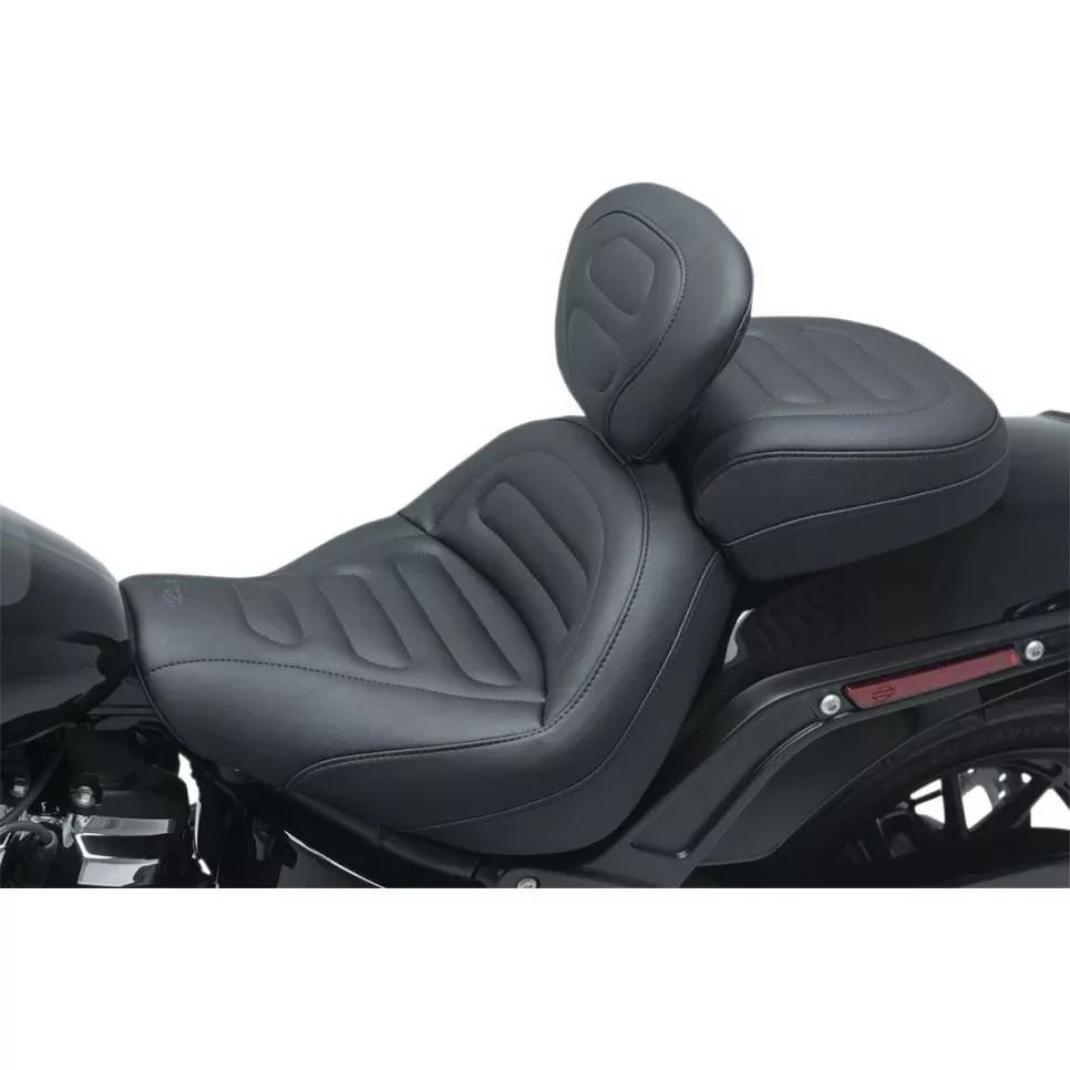 Mustang 79334 Max Profile Solo Touring Seat 18-23 Harley Softail Fat Bob FXFB