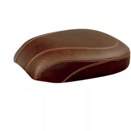 Mustang Brown Wide Tripper Rear Seat for 2011-2017 Harley Softail FXS/FLS - Vintage