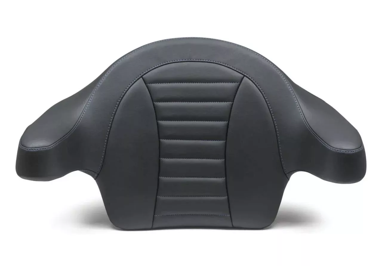 Mustang Deluxe Extended Passenger Armrest for Harley Davidson Trike 2014-24*, Fits King Tour-Paks - Forest Green Stitched