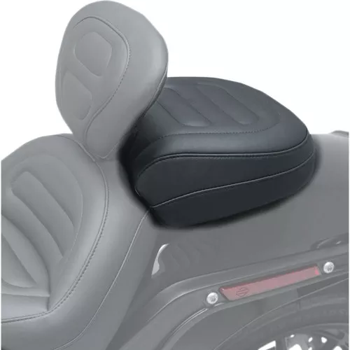 Mustang Max Profile Passenger Touring Seat for 2018-2024 Harley Fat Bob - Trapezoid Stitch
