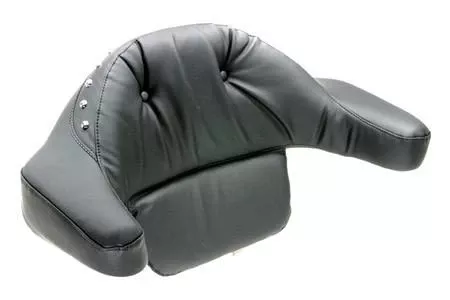 Mustang Seats Regal Extended Arm Wrap-Around Backrest for Harley Davidson Touring Models 1986-2013 -Black Studs (with King Tour Pak Only)