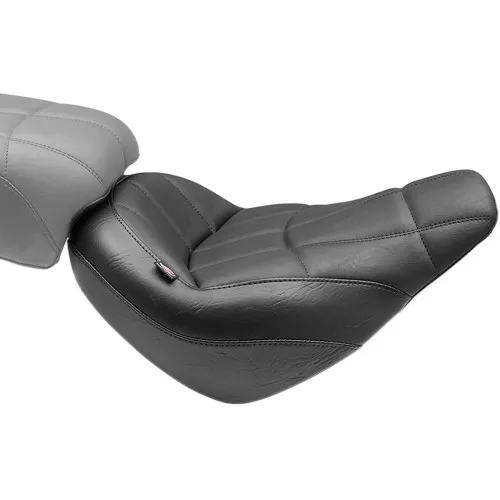 Mustang Solo Touring Seat for 2018-2024 Harley Softail Street Bob FXBB - Cube Stitch