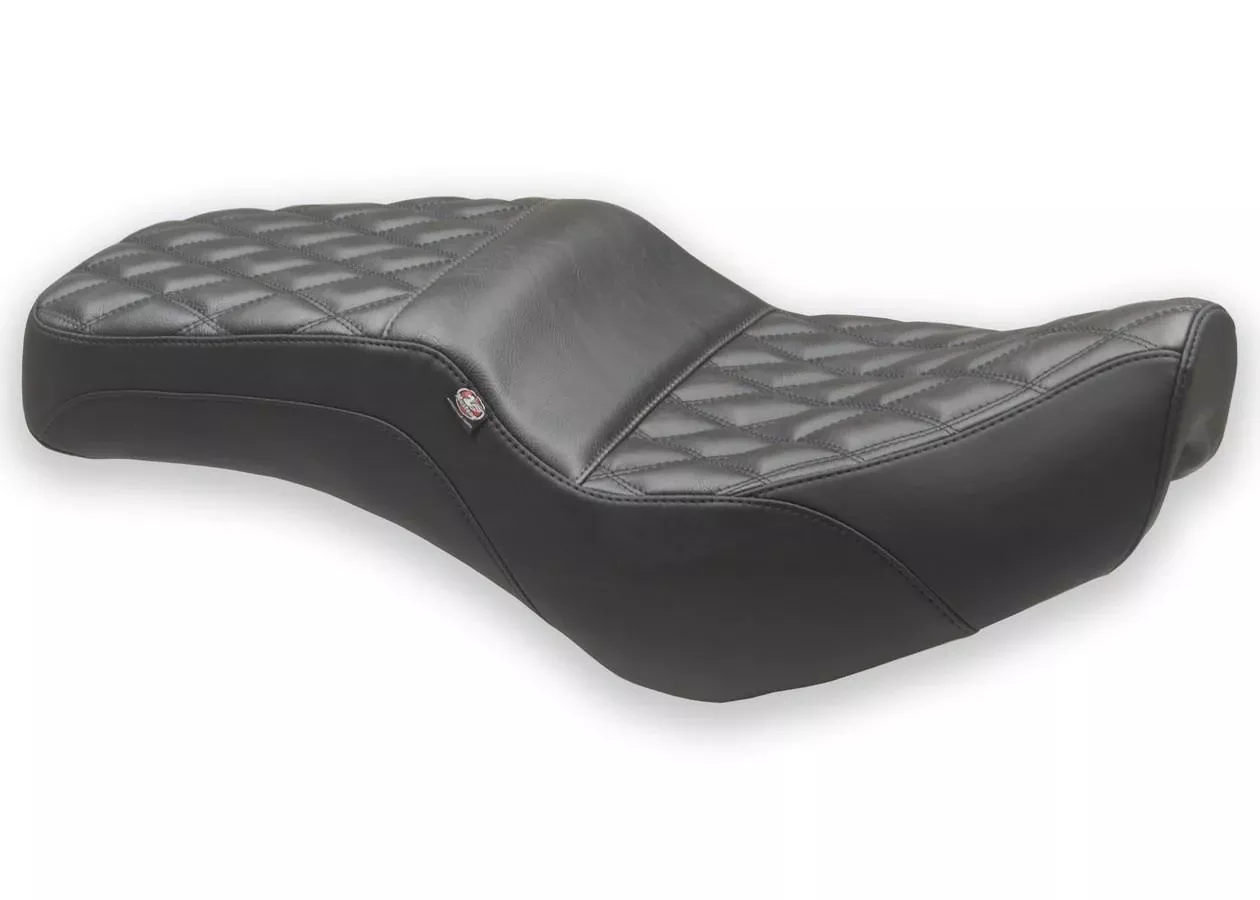 Mustang Squareback Seat for '17-25 Honda Rebel 300 & 500 - Double Diamond Stitch