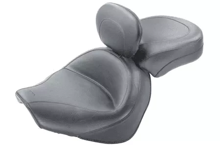 Mustang Vintage Two-Piece Wide Touring Seat with Driver Backrest for Suzuki Boulevard C90 '05-09
