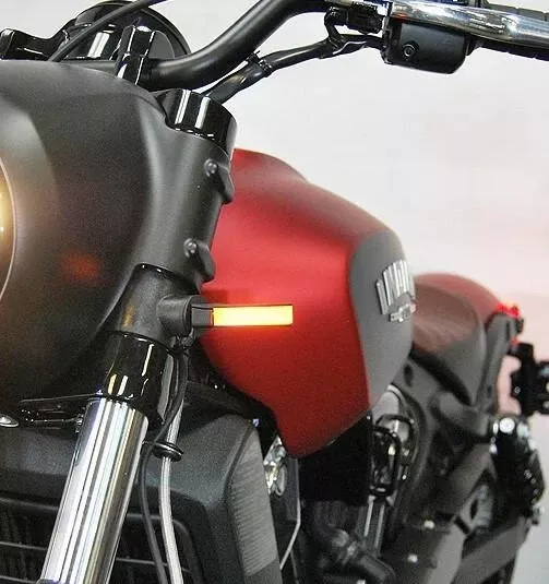 New Rage Cycles Front LED Turn Signals for '18-24 Indian Scout Bobber