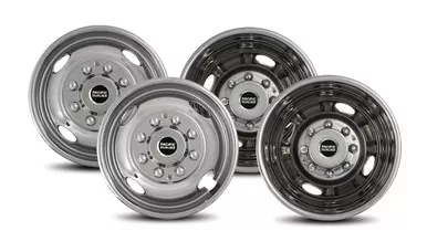Pacific Dualies 29-1608 Polished 16" 8 Lug Wheel Simulators fits Chevy GMC 3500