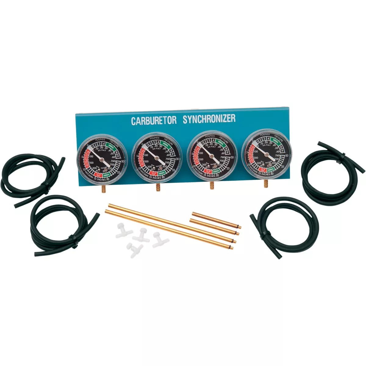 PARTS UNLIMITED 3804-0005 Carburetor Synchronizers Vacuum Synchronizer 4-Carburetor Set