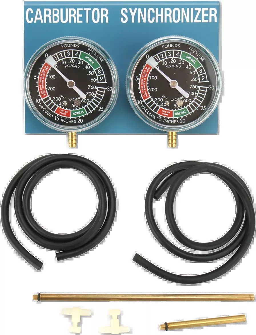 Parts Unlimited Vacuum Gauges 2 Carburetor Synchronizers Motorcycle Tool Kit
