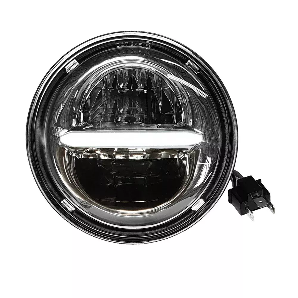 Pathfinder LED HD7CLC Chrome Classic 7" Headlight 1991-2013 Harley Softail