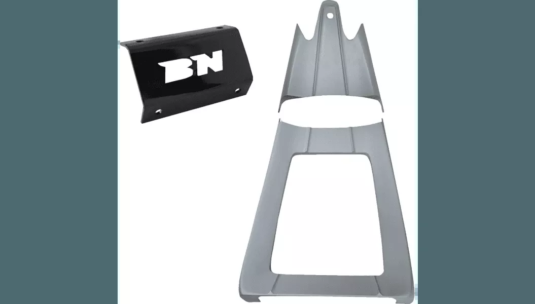 Paul Yaffe's Bagger Nation 2 Pc Swoop Chin Spoiler for '09-16 Harley Davidson Touring w/ Mini Monkey Engine Guards