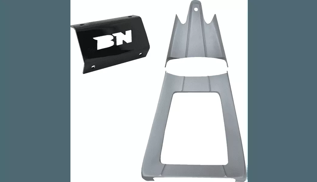 Paul Yaffe's Bagger Nation Two Piece Chin Spoiler for Mini Monkey Engine Guard for '17-Up Harley Davidson Touring
