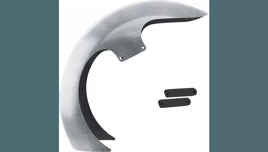 Paul Yaffes Bagger Nation DEI Front Fender for '14-24 Harley Davidson Touring Models - 23" OEM Wheel w/ Black Adapters
