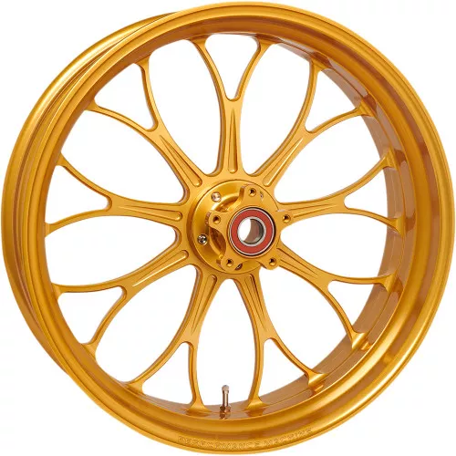 Performance Machine 21" One-Piece Aluminum Front Wheel for 2008-2021 Harley Touring - Revolution Black
