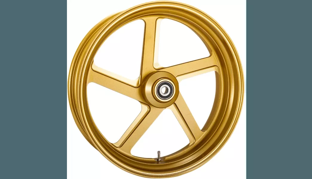 Performance Machine 21” X 3.5” Phatour 180 Contour Series Front Pro-Am Wheel for '14-21 Harley Davidson Touring Models w/ ABS - Gold