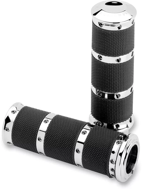 Performance Machine 81-17 Models Contour Grips Chrome