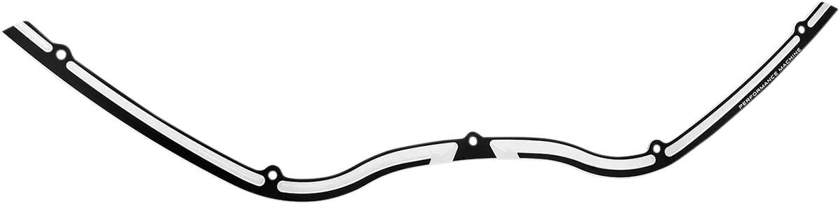 Performance Machine Black Chrome Scallop Fairing Trim 1998-13 Harley Road Glide