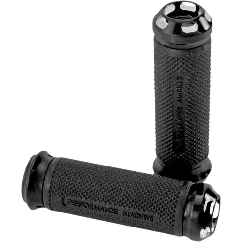 Performance Machine Elite Apex Grips for Harley Dual Cable - Contrast Cut
