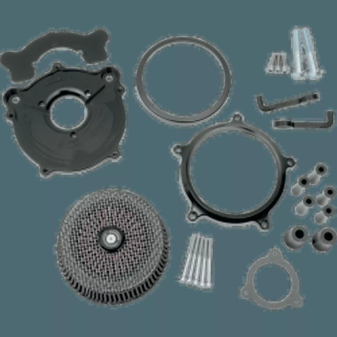 Performance Machine Super Gas Air Cleaner Black 08-16 TBW models