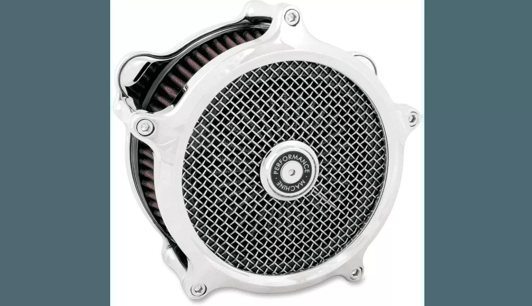 Performance Machine Super Gas Air Kit for '17-23 Harley Davidson Touring '18-23 Softail Models - Chrome (Not for '23-'24 CVO Models or '24 FLHX/FLTR)