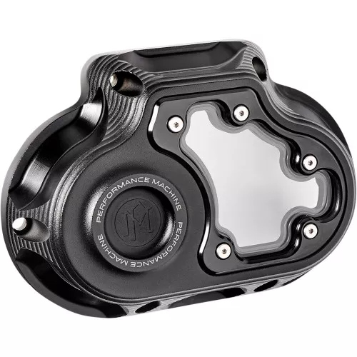 Performance Machine Vision Transmission Side Cover for Harley M8 Softail - Black Ops