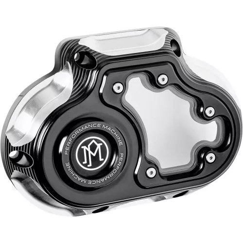 Performance Machine Vision Transmission Side Cover for Harley M8 Softail - Contrast Cut